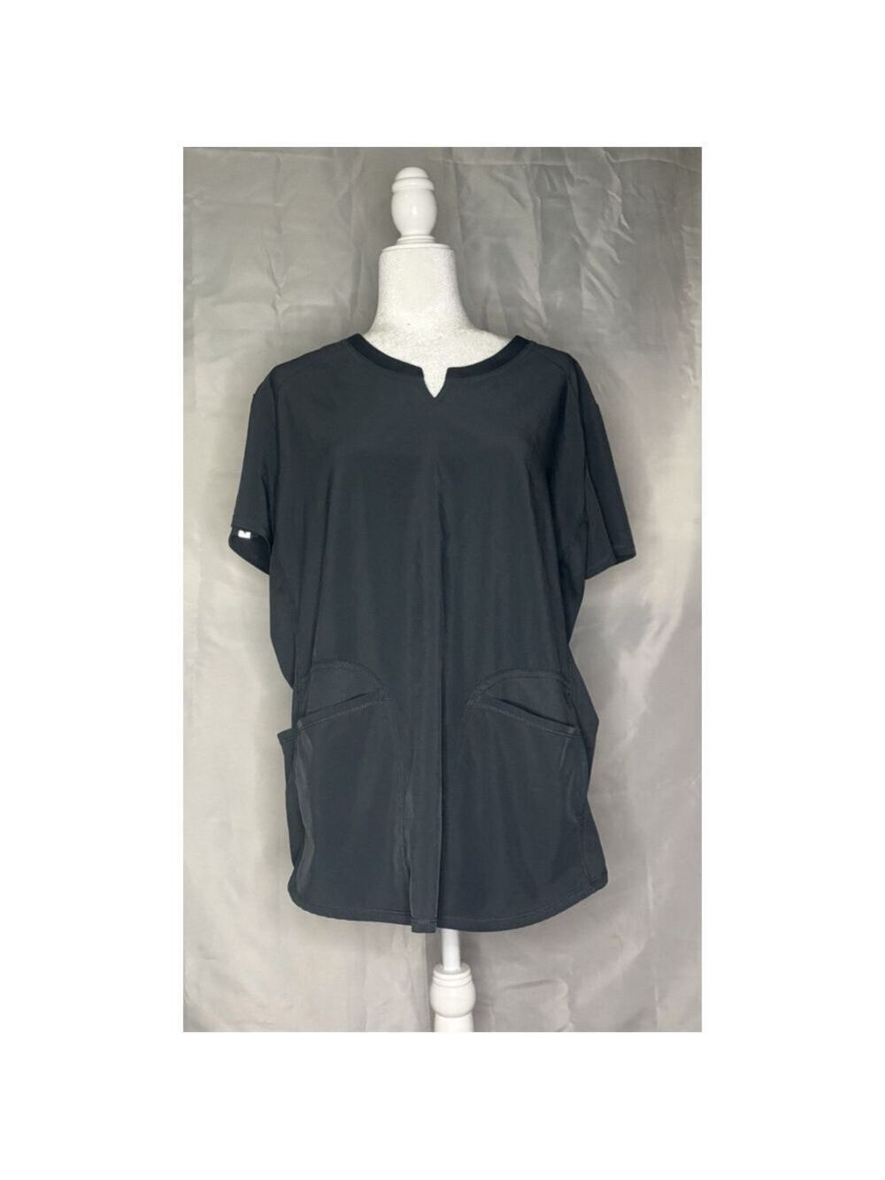 Scrubstar Premium Unisex Charcoal Gray VNeck Medical Scrub Top XLxb ✨✨